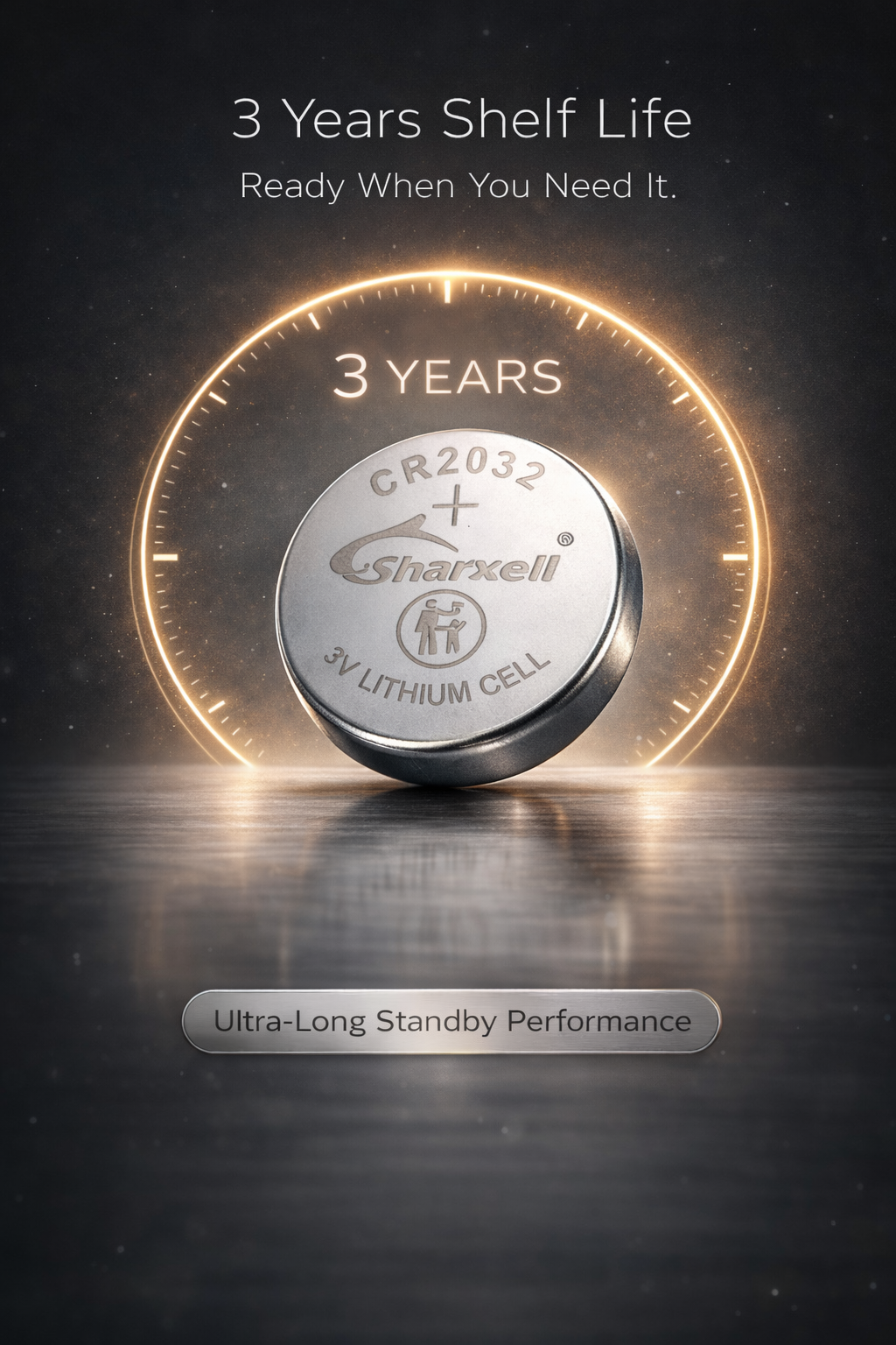 Sharxell CR2032 3V Lithium Coin Cell Batteries