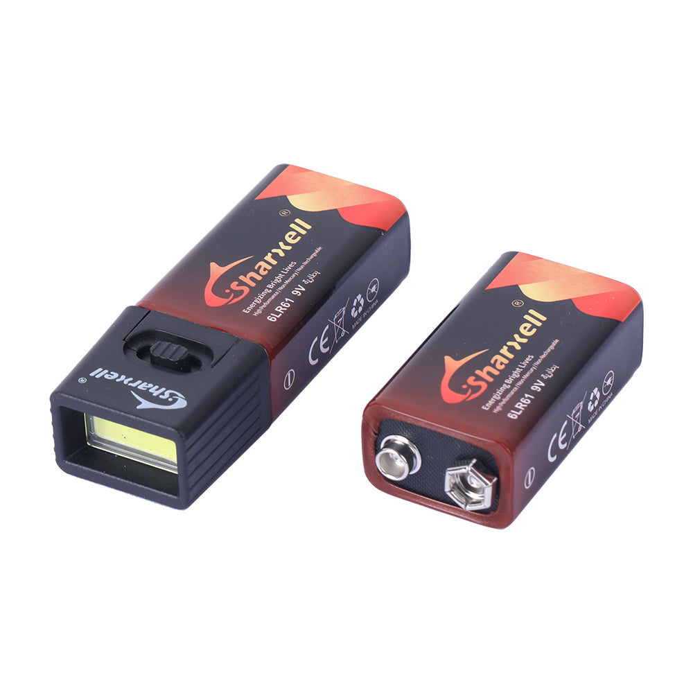 Sharxell 9V Alkaline Battery (6LR61) – High Energy 4500mWh | Stable 9V Output | Long Lasting Power | Leak-Proof | Ideal for Emergency & Outdoor Use
