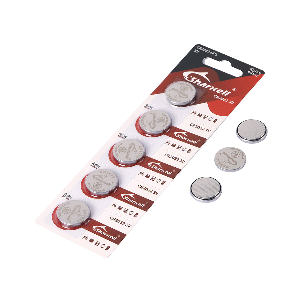 Sharxell CR2032 3V Lithium Coin Cell Batteries