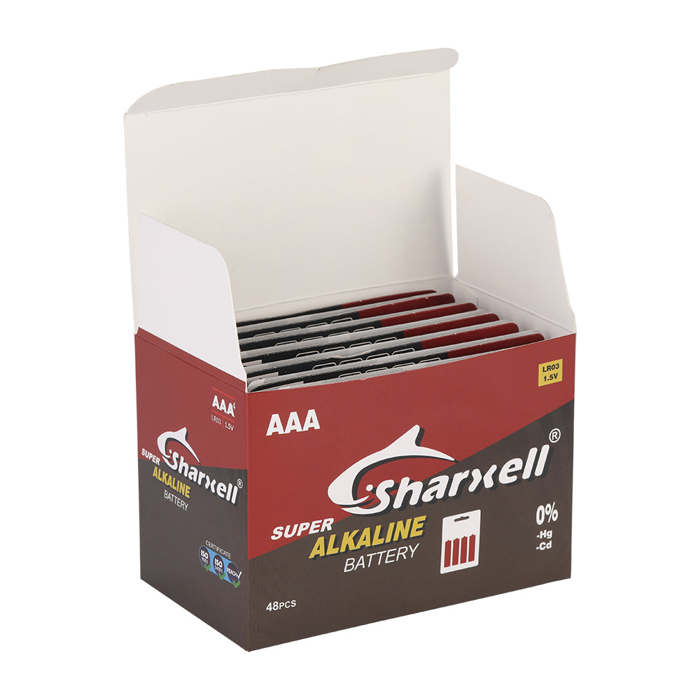 Sharxell AA & AAA Alkaline Batteries – 1.5V Long Lasting Power | 10 Years Shelf Life | Leak-Proof Technology | Reliable Everyday Energy