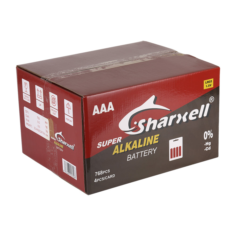 Sharxell AA & AAA Alkaline Batteries – 1.5V Long Lasting Power | 10 Years Shelf Life | Leak-Proof Technology | Reliable Everyday Energy