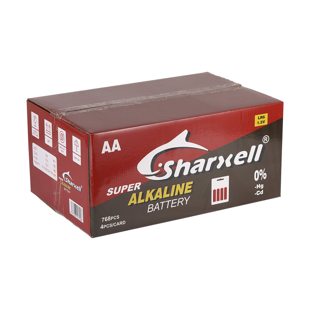 Sharxell AA & AAA Alkaline Batteries – 1.5V Long Lasting Power | 10 Years Shelf Life | Leak-Proof Technology | Reliable Everyday Energy