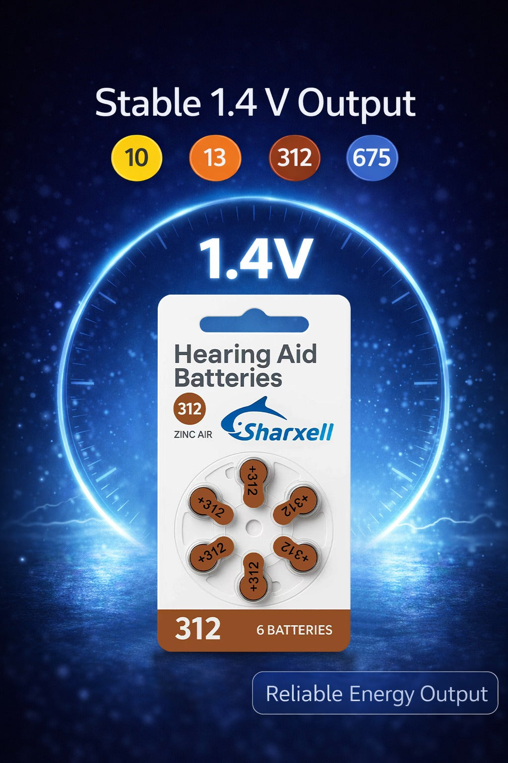 Sharxell Hearing Aid Button cell Batteries