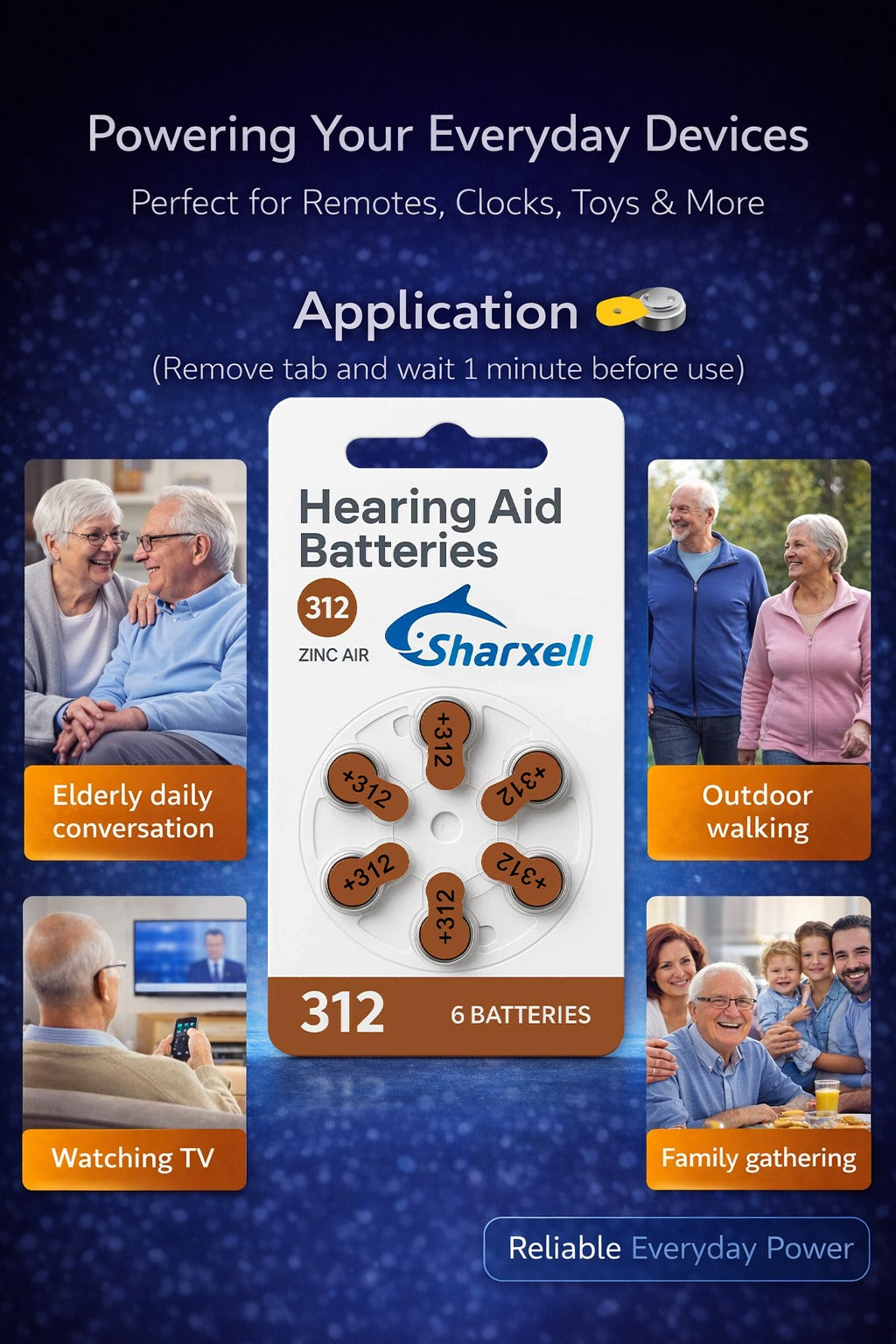 Sharxell Hearing Aid Button cell Batteries