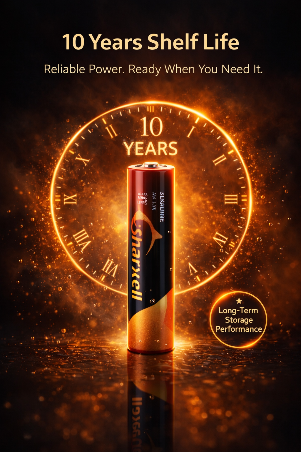 Sharxell AAA Alkaline Batteries – 1500mWh High Energy | 1.5V Stable Output | Long Lasting Power | Leak-Proof Design | Pack Options Available