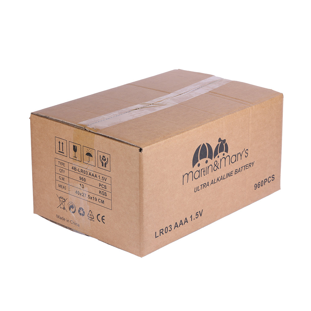 Marin & Mary’s AA & AAA Alkaline Batteries – 1.5V Stable Output | 10 Years Shelf Life | Long Lasting Power | Leak-Proof Design | Reliable for Everyday Devices