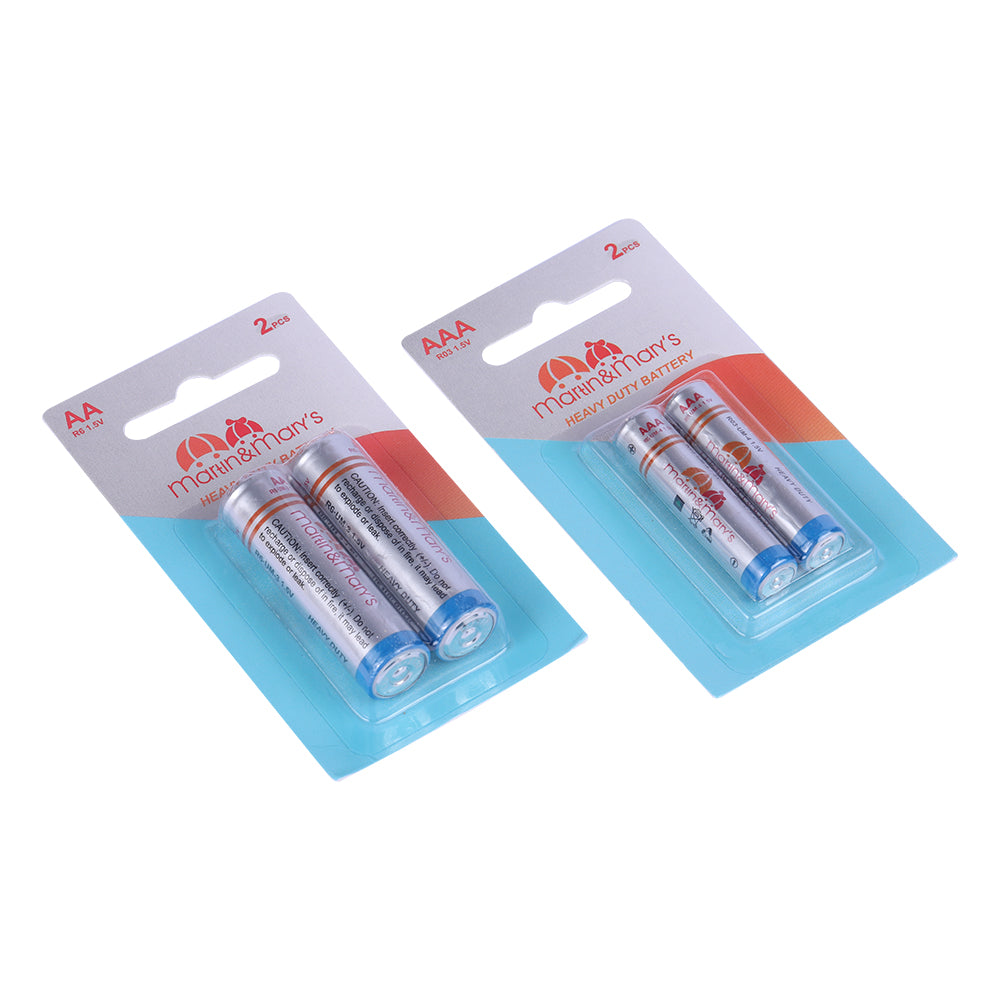 AA & AAA Heavy Duty Batteries – 1.5V Stable Power | 10-Year Shelf Life | Leak-Proof Design | Reliable Everyday Use