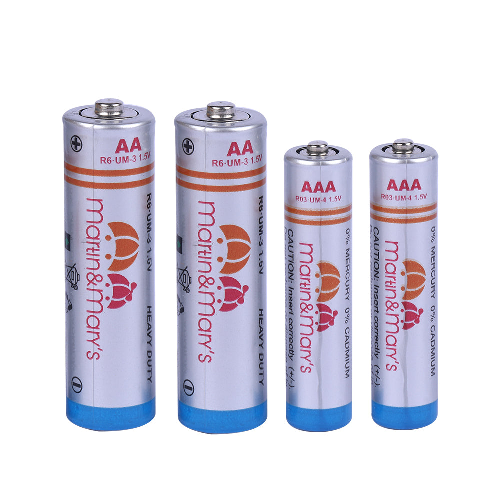 AA & AAA Heavy Duty Batteries – 1.5V Stable Power | 10-Year Shelf Life | Leak-Proof Design | Reliable Everyday Use