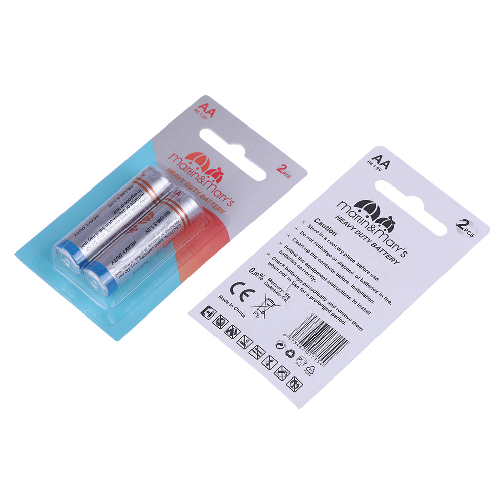 AA & AAA Heavy Duty Batteries – 1.5V Stable Power | 10-Year Shelf Life | Leak-Proof Design | Reliable Everyday Use